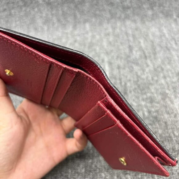 100% Authentic GUCCI Blooms Brown Canvas Wallet - Picture 11 of 12